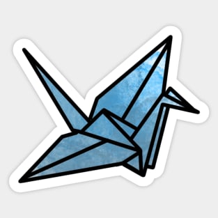 Paper Crane Design Sticker